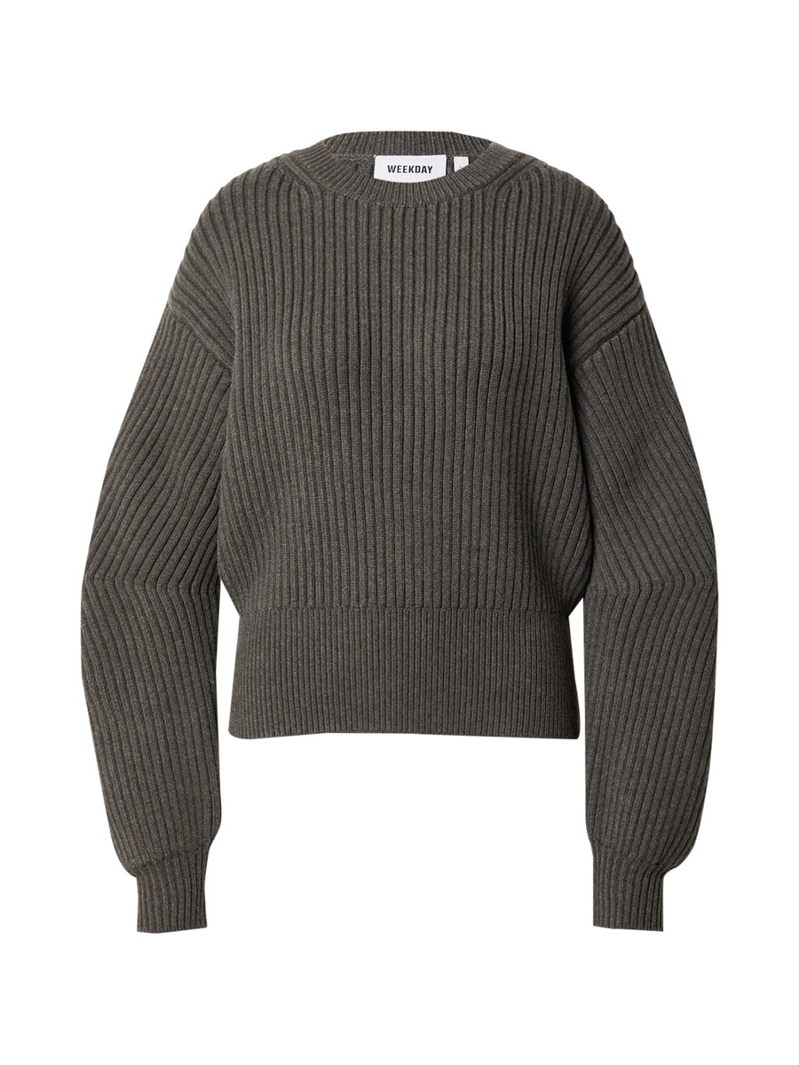 

Тонкий вязаный свитер WEEKDAY Sweater Dion, темно-зеленый