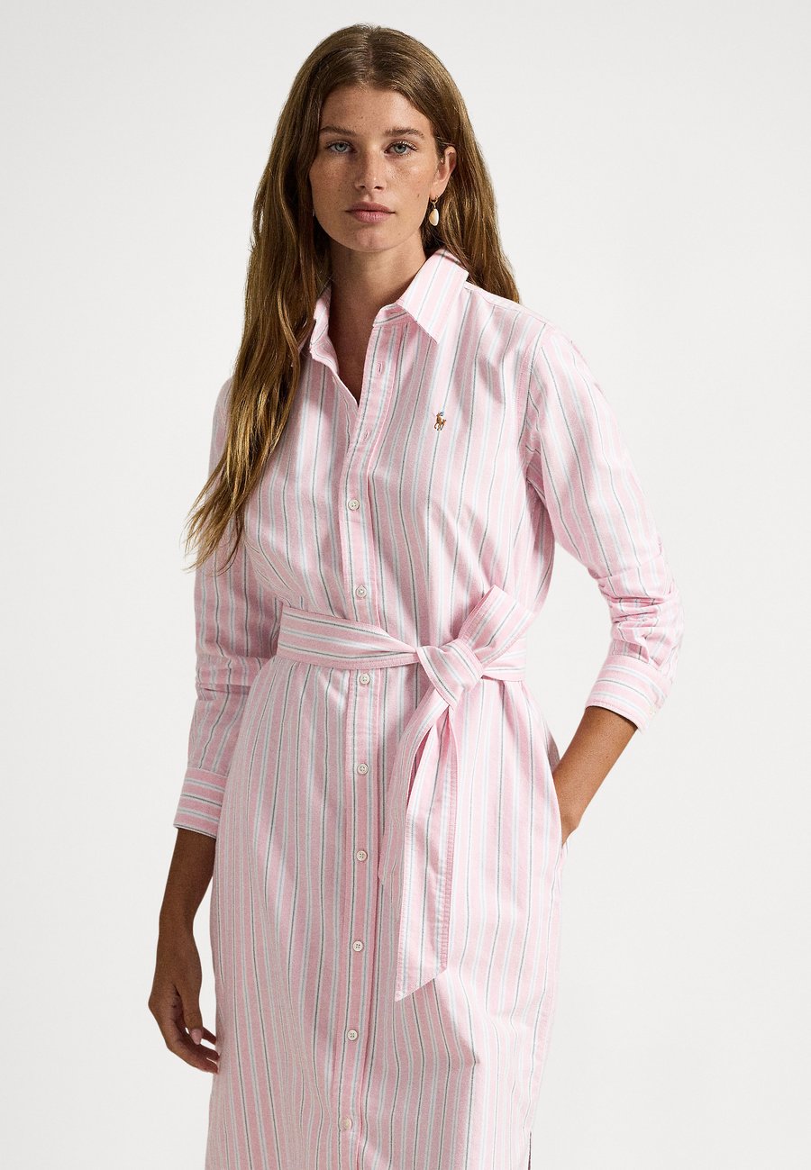 

Платье Polo Ralph Lauren STRIPED COTTON OXFORD BELTED SHIRTDRESS, 169 Pink Blue Multi/Pink