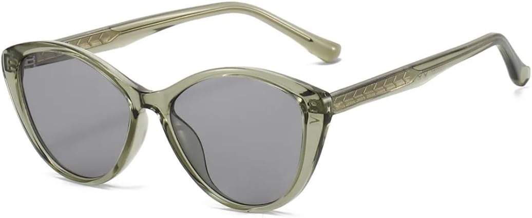 

Мужские солнцезащитные очки «кошачий глаз» с защитой от УФ-излучения UV400, модные зеленые овальные линзы, женские солнцезащитные очки в стиле панк UUPTTPL, Green Black