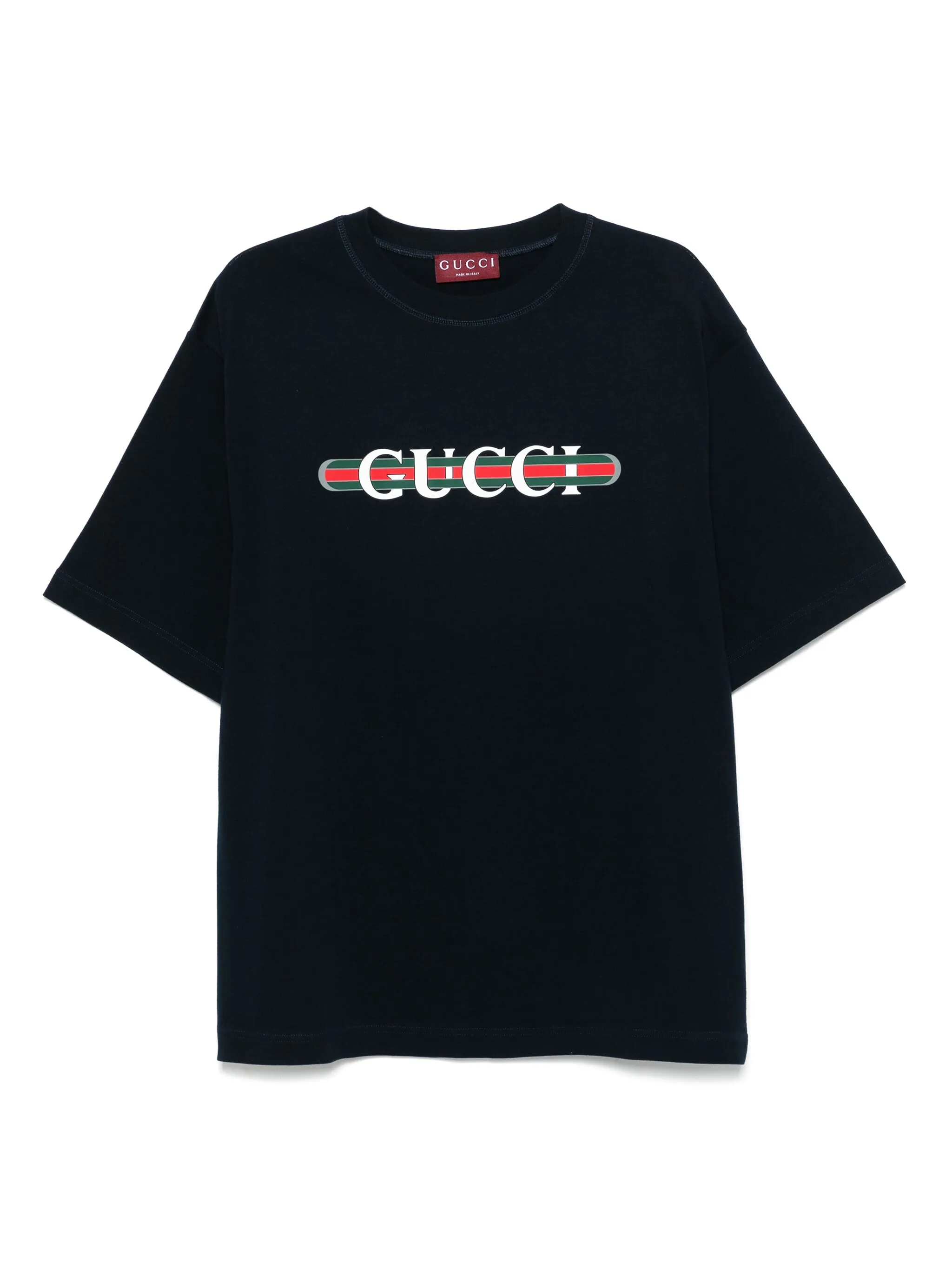 

Футболка с принтом Gucci, синий