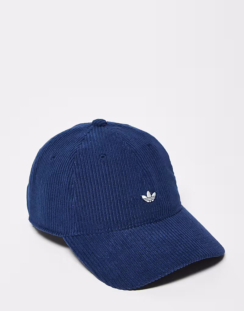 

Бейсболка Adidas Originals вельветовая темно-синего цвета