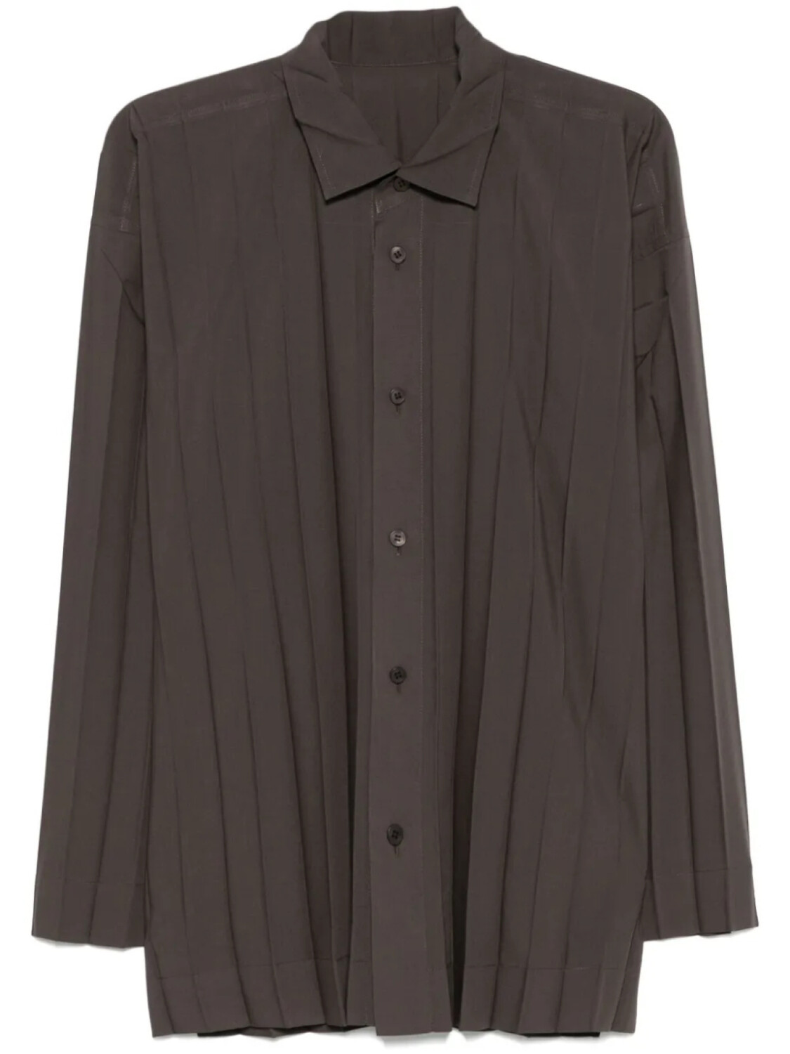 

Рубашка Homme Plissé Issey Miyake Edge, коричневый