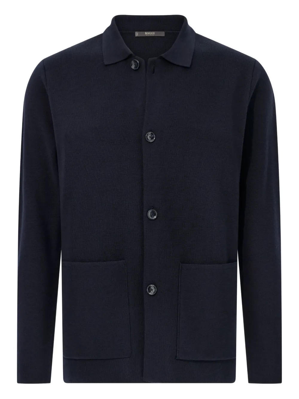

Рубашка с накладными карманами Boggi Milano, синий