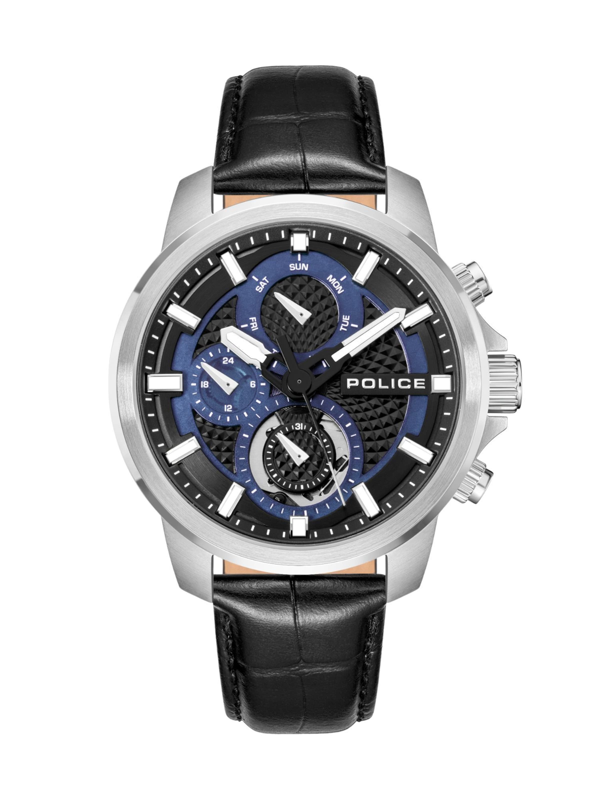 

POLICE Часы Analog 'Newport' в черном цвете