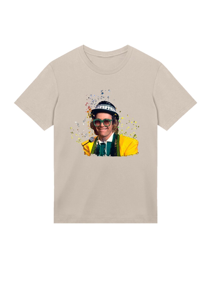 

Рубашка F4NT4STIC TV Times Elton John At The Piano 1977, песочный