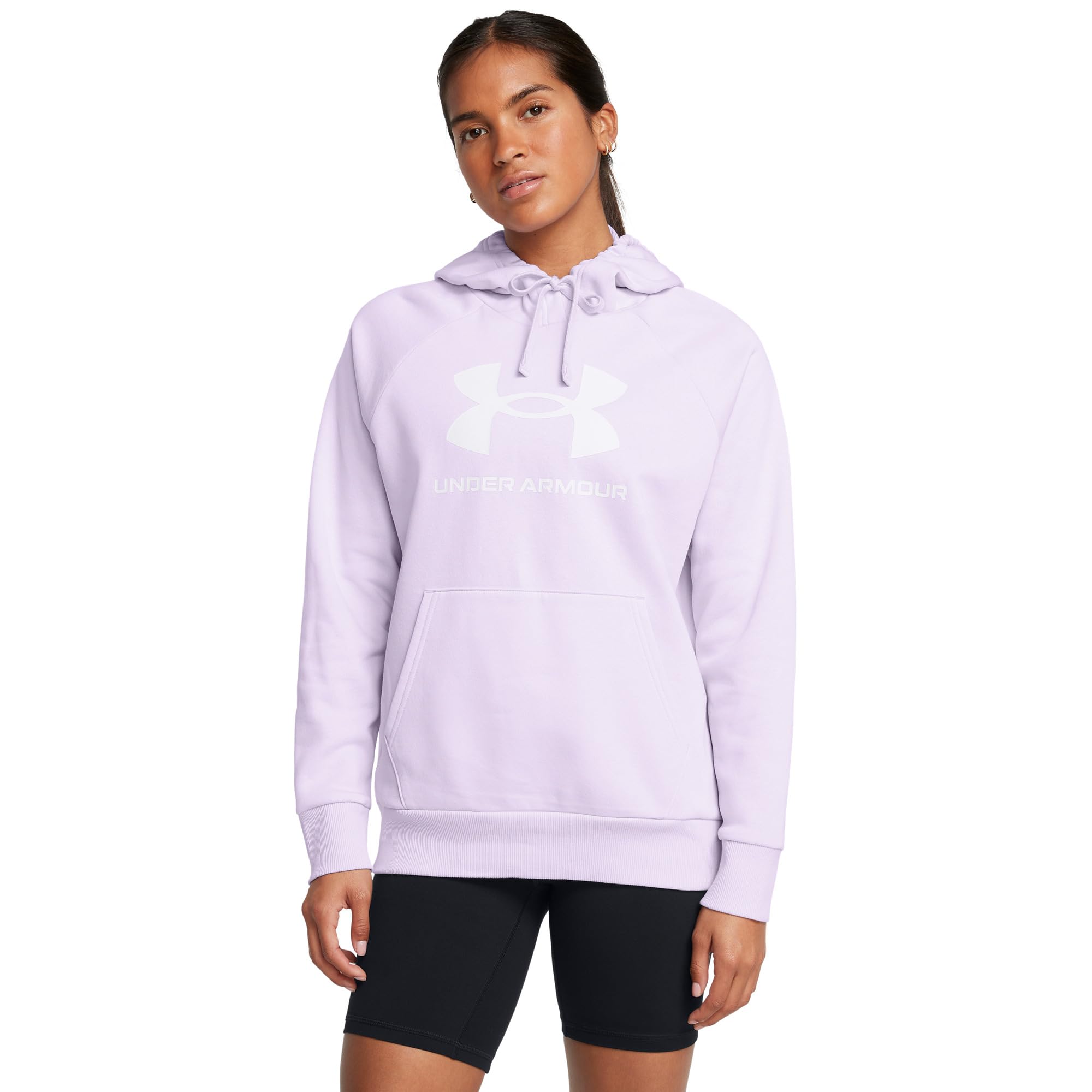 

Худи Under Armour Rival Fleece Big Logo Hoodie, цвет Salt Purple/White