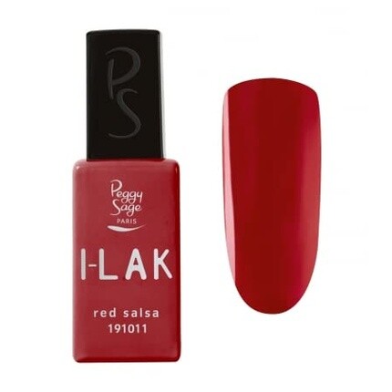 

I-Lak Soak Off Полуперманентный гель-лак Red Salsa 11 мл, Peggy Sage