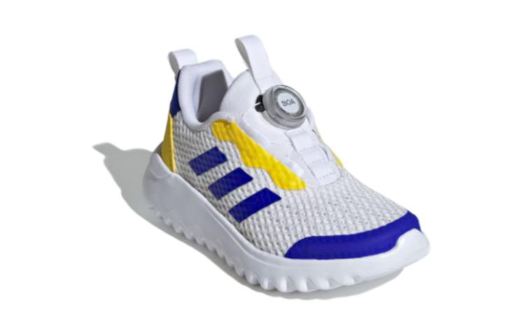 ActiveFlex BOA 3.0 BOA 3 Амортизация, Износостойкие Низкие Детские Беговые Кроссовки Белый Синий Желтый Kids' Adidas — фото 3
