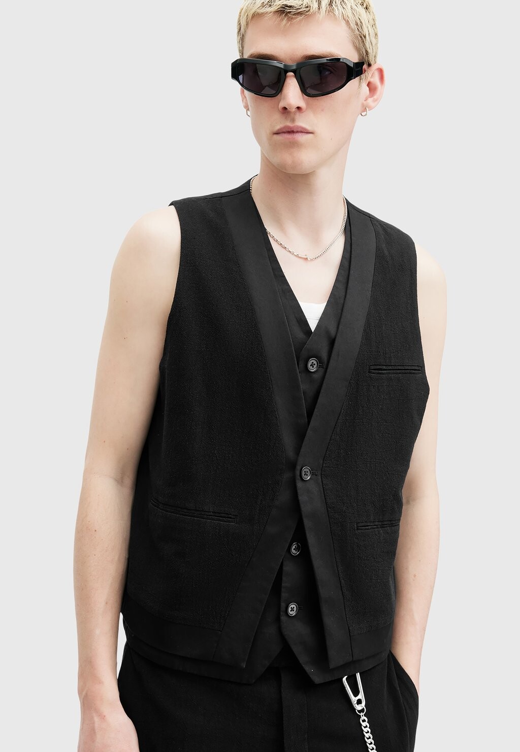 

Костюмный жилет HERON AllSaints, черный