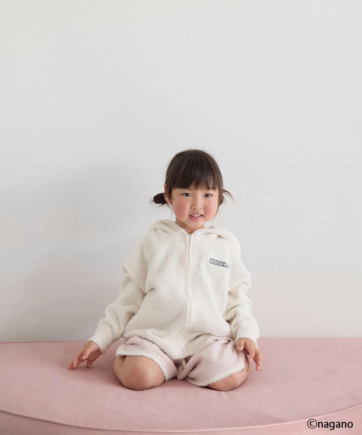 Комплект из толстовки и штанов Chiikawa Moko Moko, розовый — фото 3