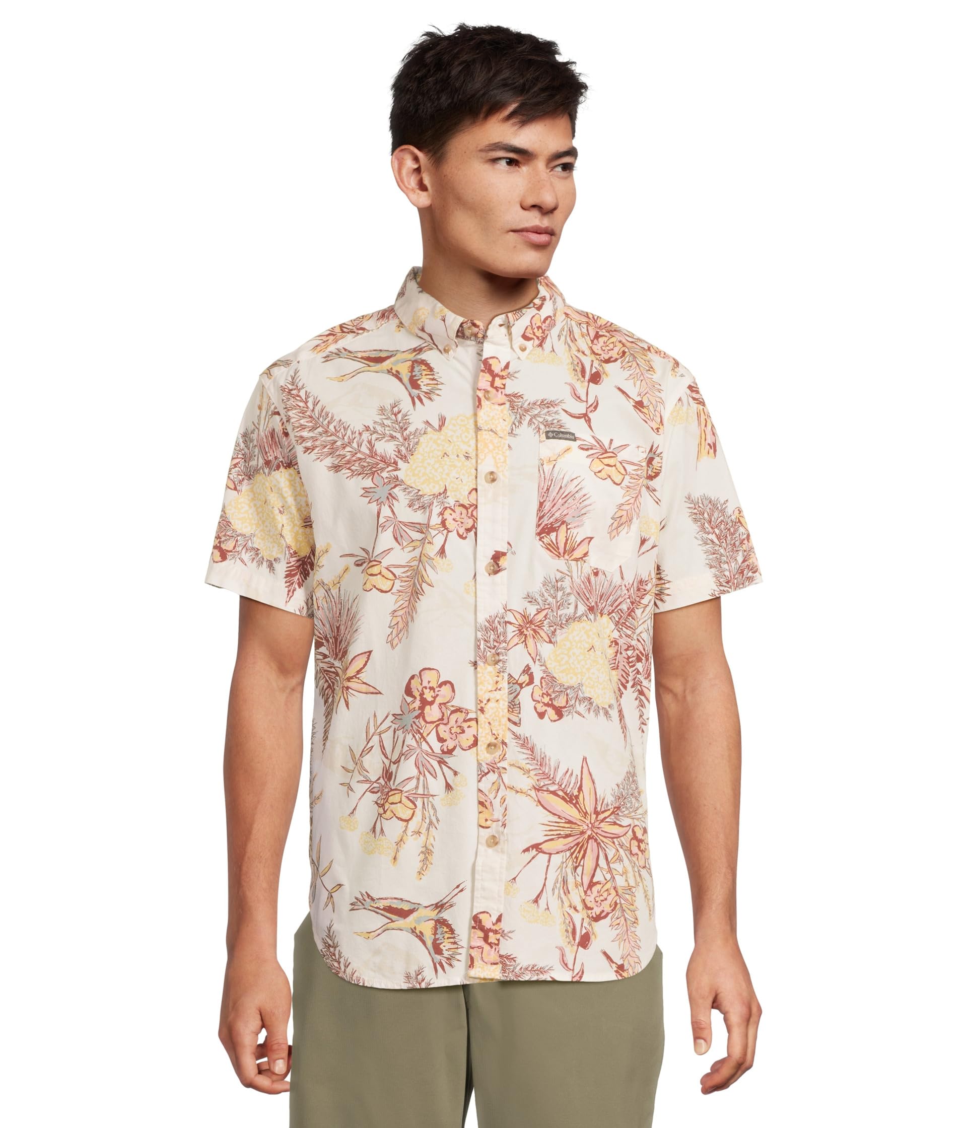 

Рубашка Columbia Rapid Rivers Printed Short Sleeve Shirt, Sea Salt Outbacked