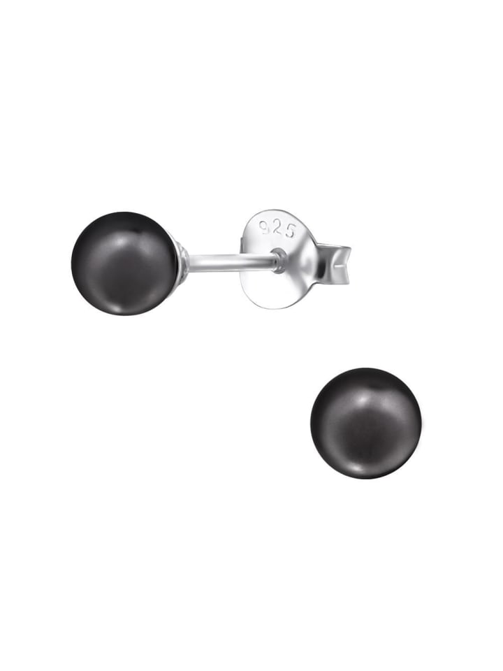 

Bungsa Темно-серые серьги-гвоздики