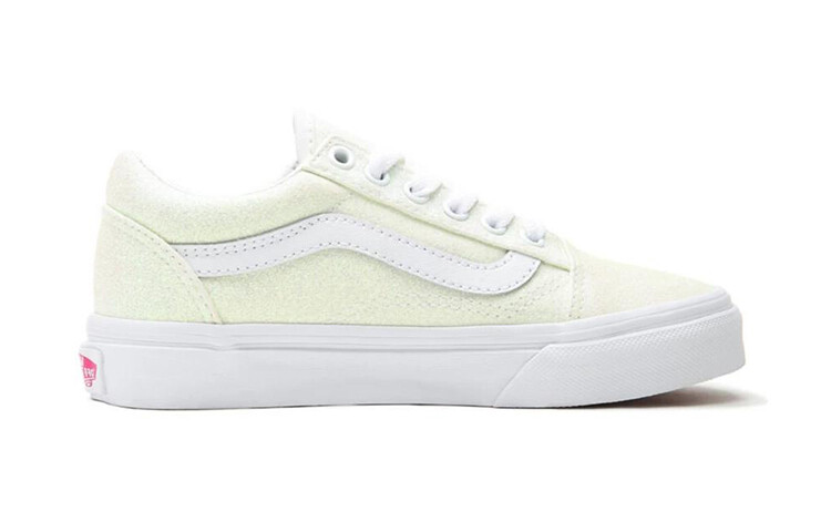 Кроссовки для скейтбординга Old Skool Kids PS Low-top Зеленые/белые Vans — фото 2