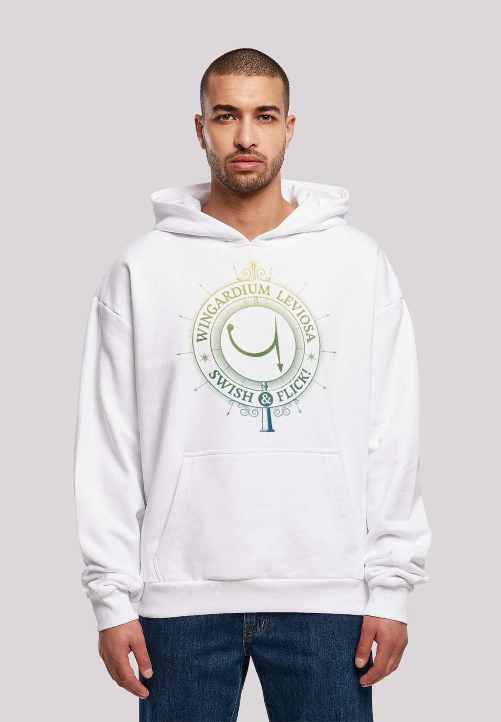 

Толстовка HARRY POTTER WINGARDIUM LEVIOSAS - Hoodie F4NT4STIC, белый