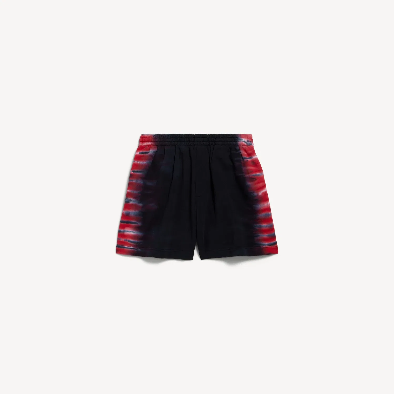 Мужские удлиненные шорты Regular Fit с эффектом тай-дай BALENCIAGA Extreme черного цвета, черный