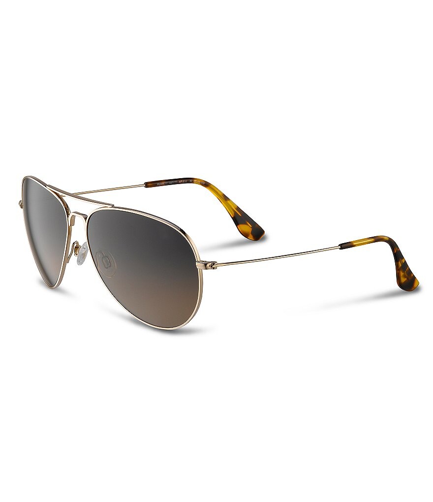 

Солнцезащитные очки Maui Jim Mavericks PolarizedPlus2 Aviator 61 мм, золотой