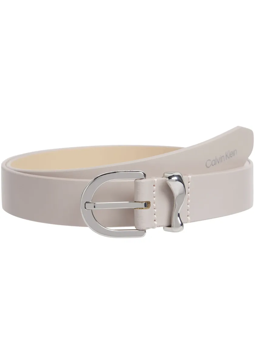 

Кожаный ремень Calvin Klein "ROUND ORGANIC LOOP BELT 2.5", серый