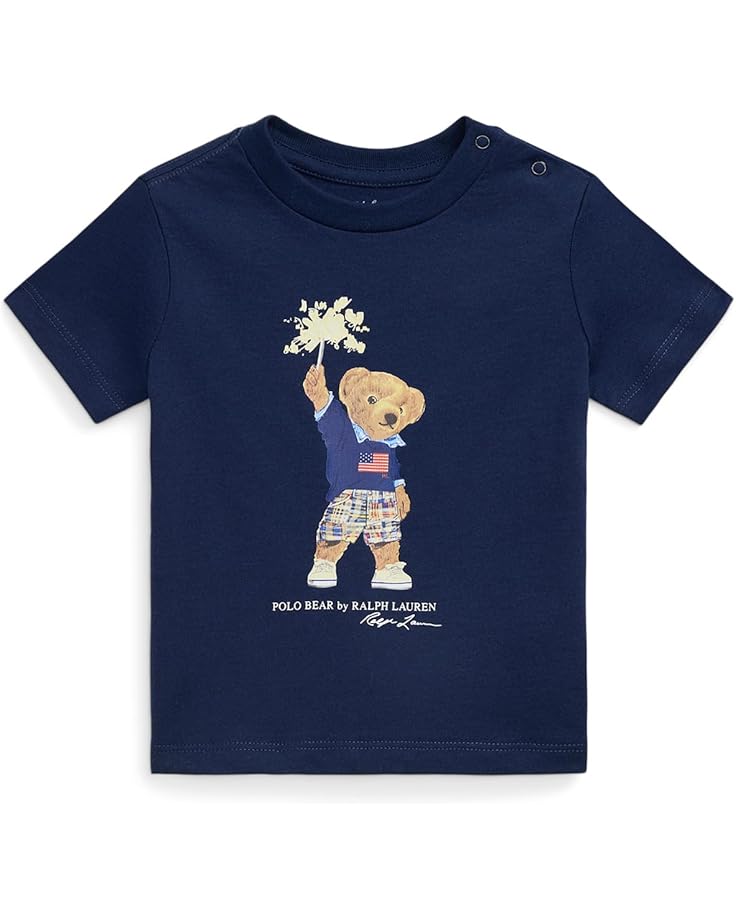 

Футболка Polo Ralph Lauren Kids Polo Bear Cotton Jersey Tee, цвет Spring Navy Hyannis Bear