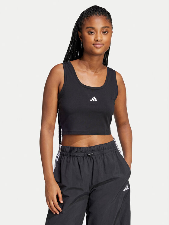 

Топ облегающего кроя Essentials Small Logo JE1321 Adidas, черный