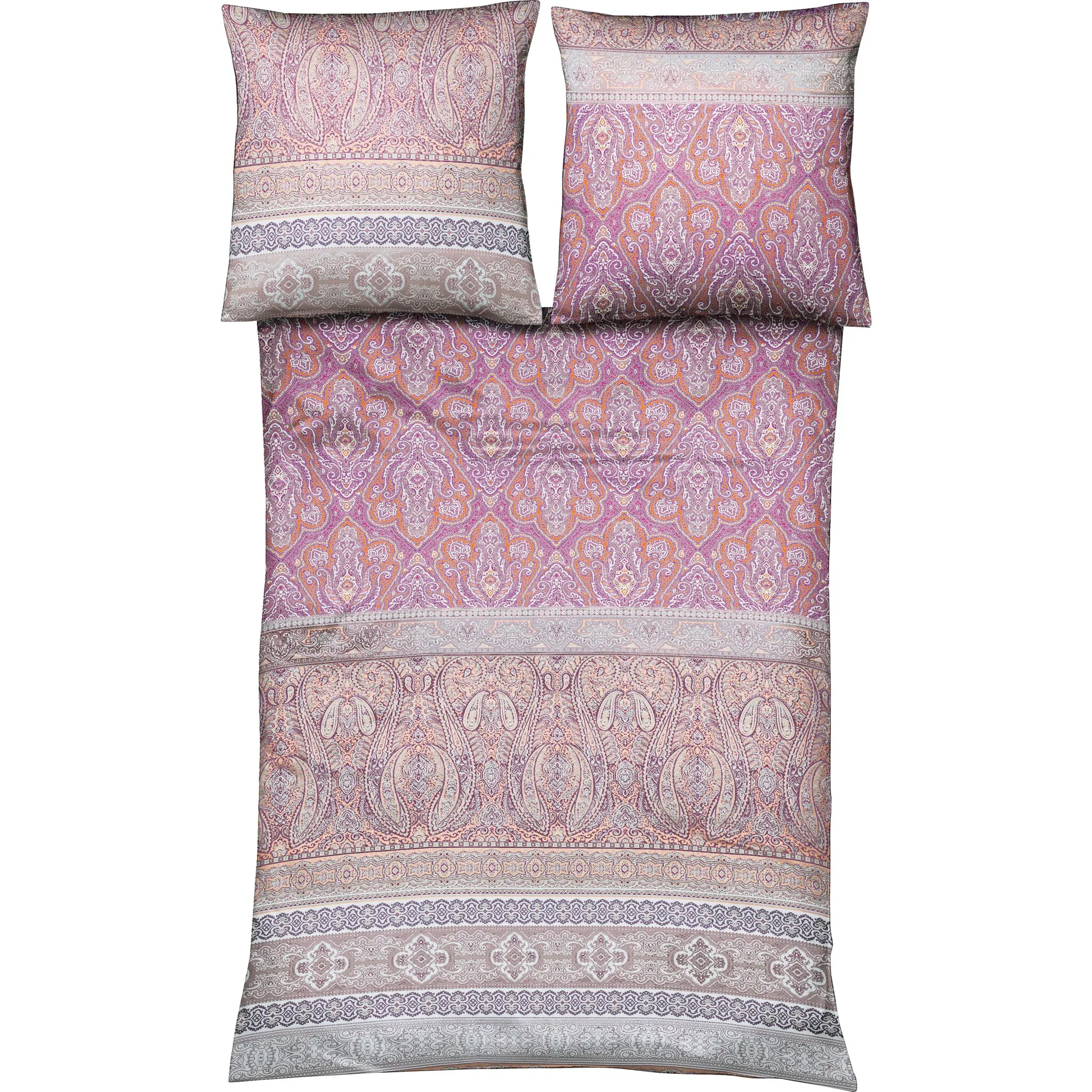 

Постельное белье fleuresse "Modern Classic в качестве Mako Satin, 100% хлопок, постельное белье и наволочка на молнии, летнее постельное белье, можно использовать круглый год" (3 шт.), цвет roter zimt