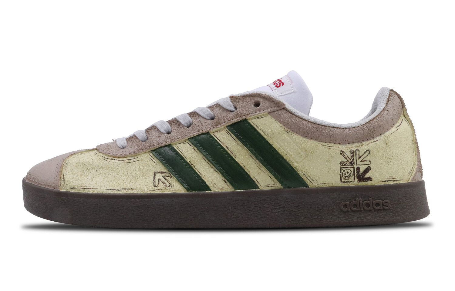 

Кроссовки adidas neo Vl Court Skateboarding Shoes Unisex Low-top Lemon, цвет Lemon