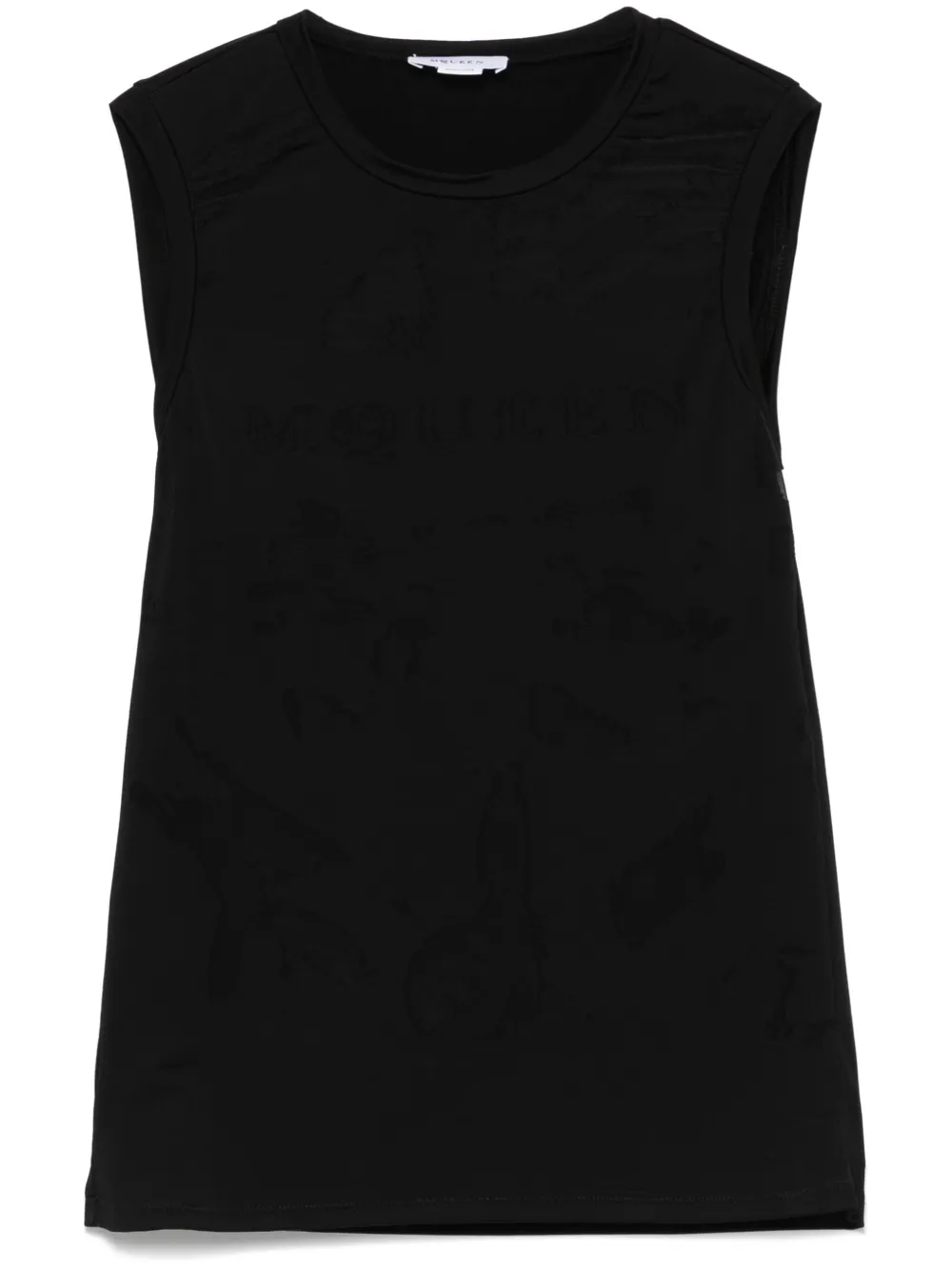 

Топ со вставками Alexander McQueen, черный