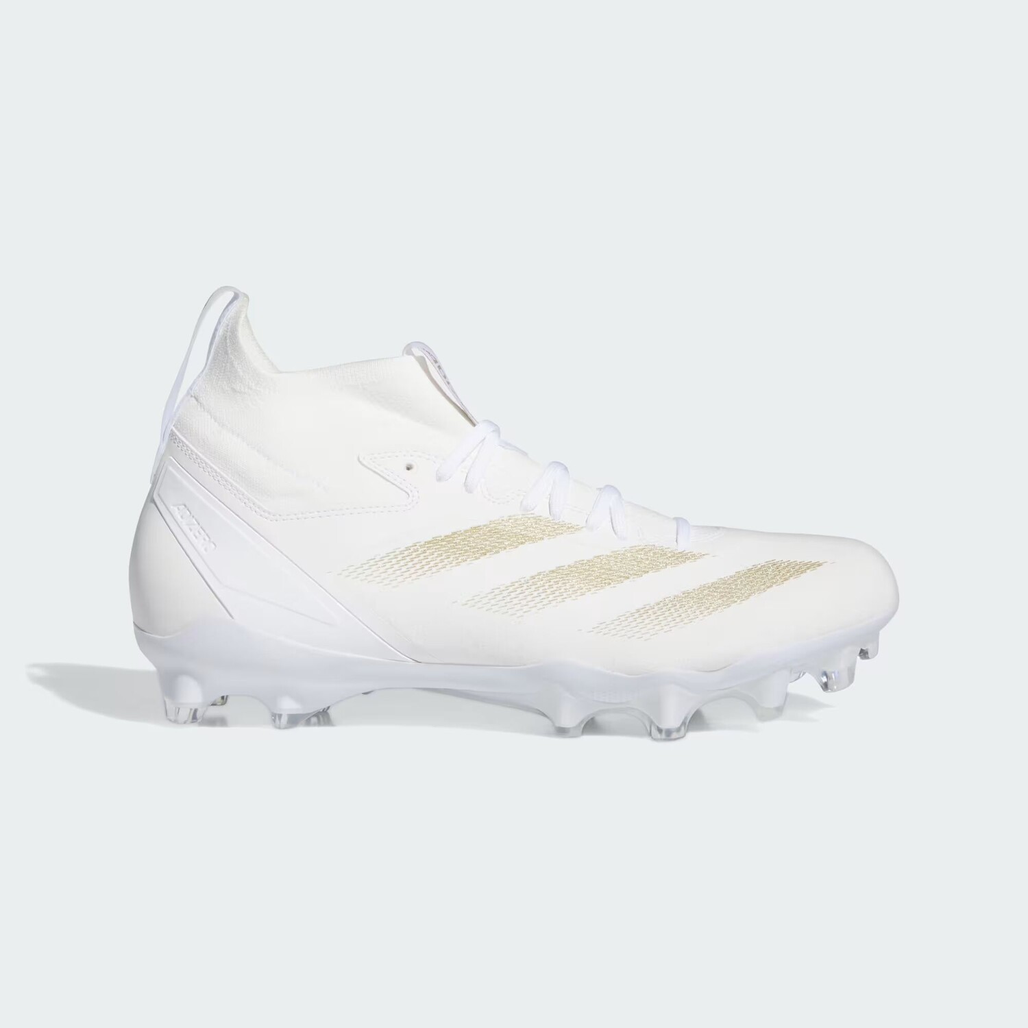 

Футбольные бутсы Adizero Impact+ Adidas, цвет Cloud White/Gold Metallic/Cloud White