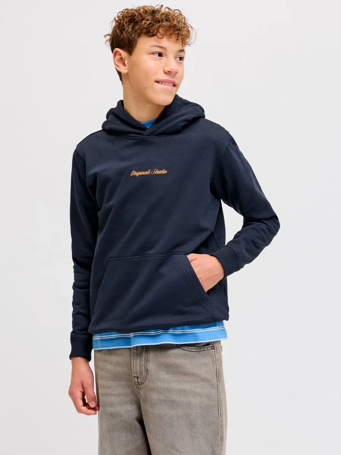 Свитшот с капюшоном sky captain, JACK & JONES Junior — фото 2