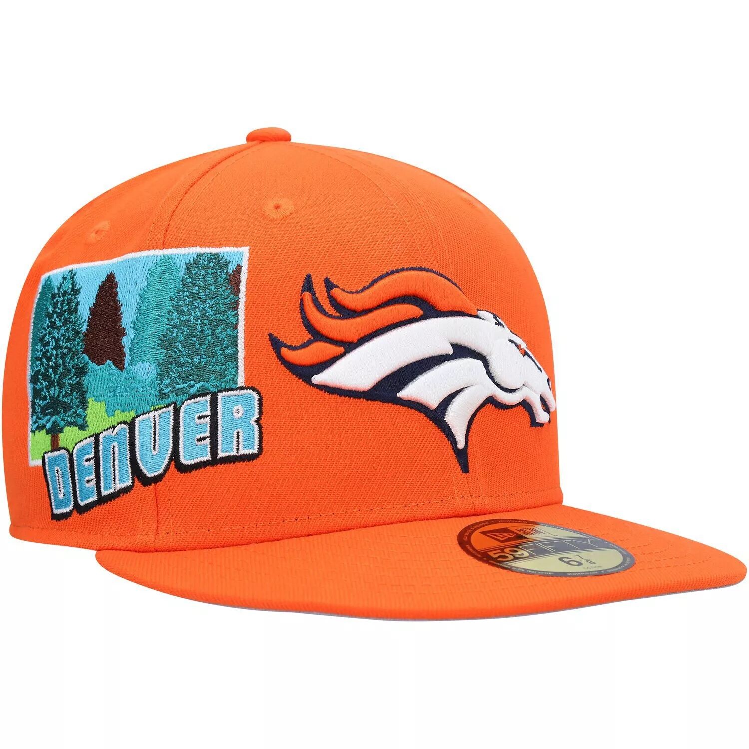 

Мужская приталенная шляпа New Era Orange Denver Broncos Stateview 59FIFTY