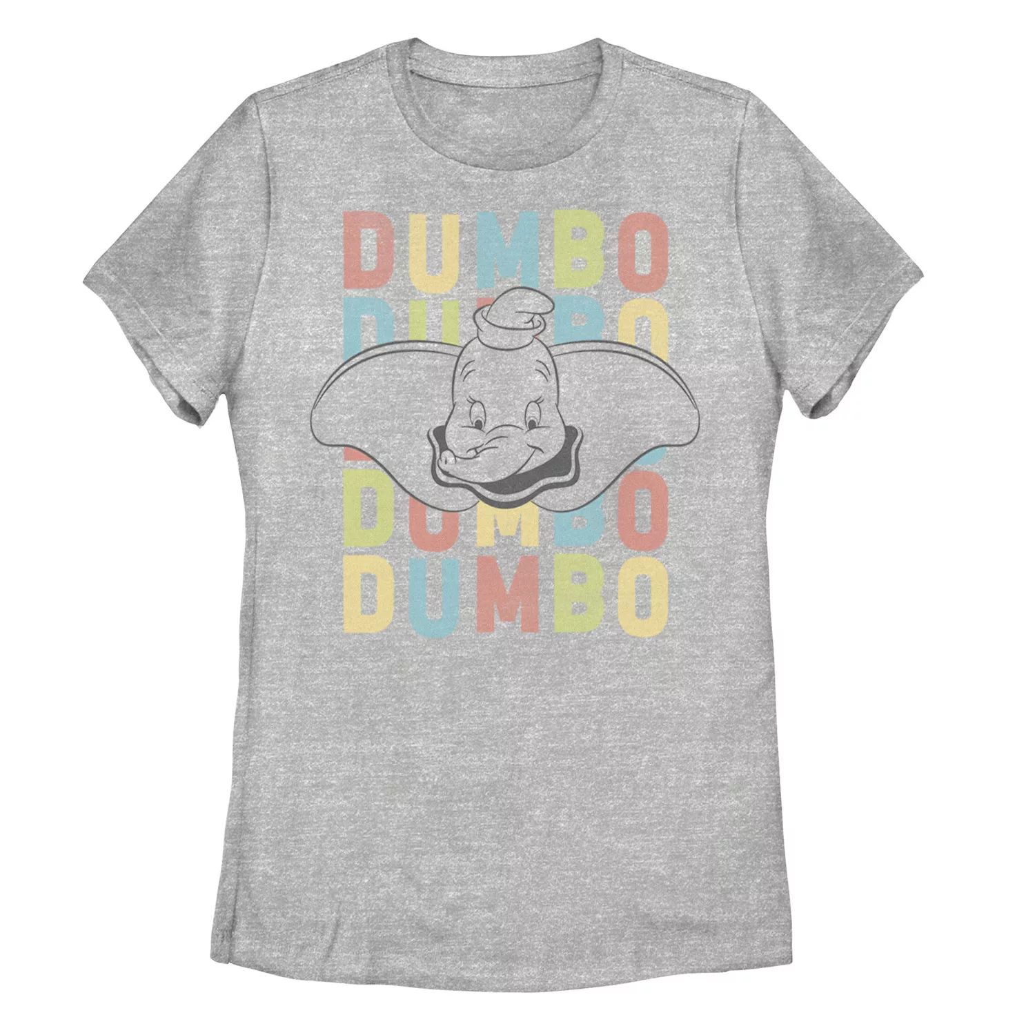 

Детская красочная футболка с винтажным плакатом Disney Dumbo Name Stack Licensed Character