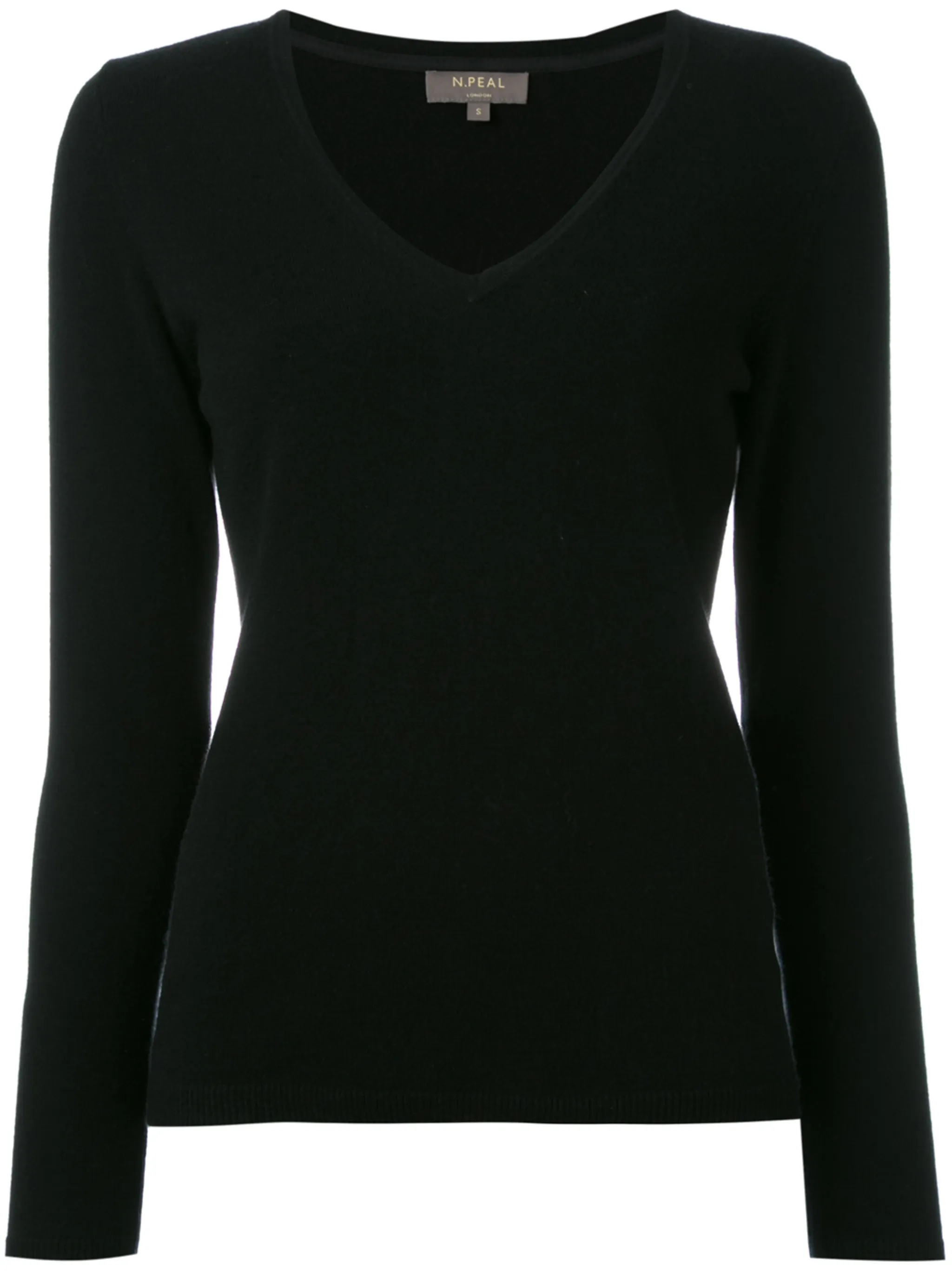 

Свитер плотной вязки N.Peal, черный