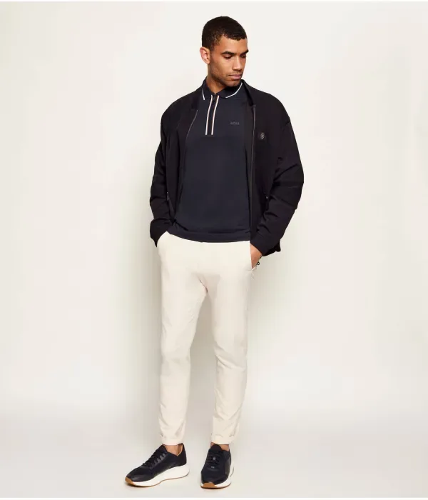 Поло Philix GOC slim fit Boss Green, темно-синий — фото 2