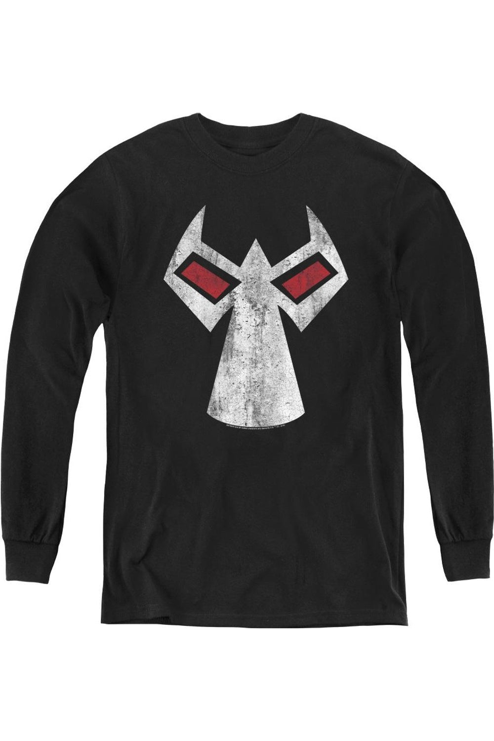 

Футболка с длинным рукавом и маской Бэйна для детей Gildan, черный