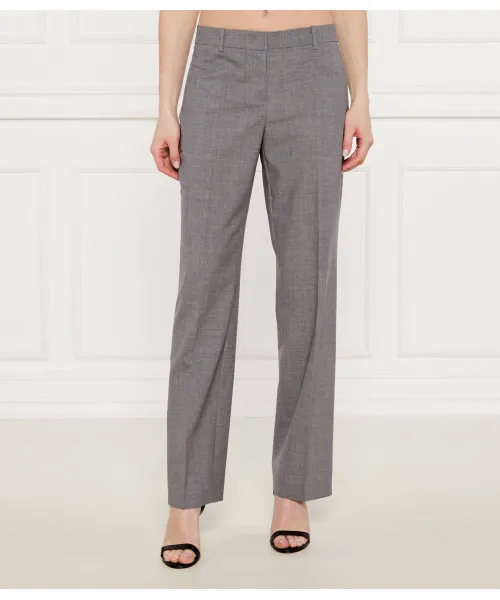 

Шерстяные брюки Tilda9 Loose fit Boss, серый