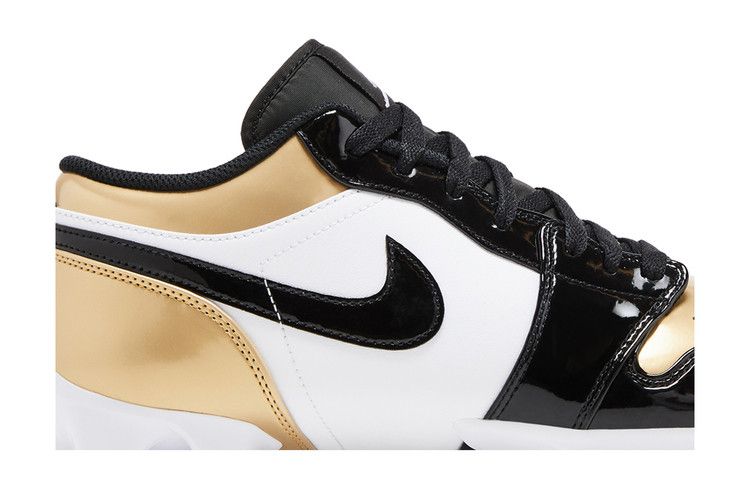 Бутсы Air Jordan Jordan 1 Low TD Cleat 'Gold Toe', золотой — фото 3