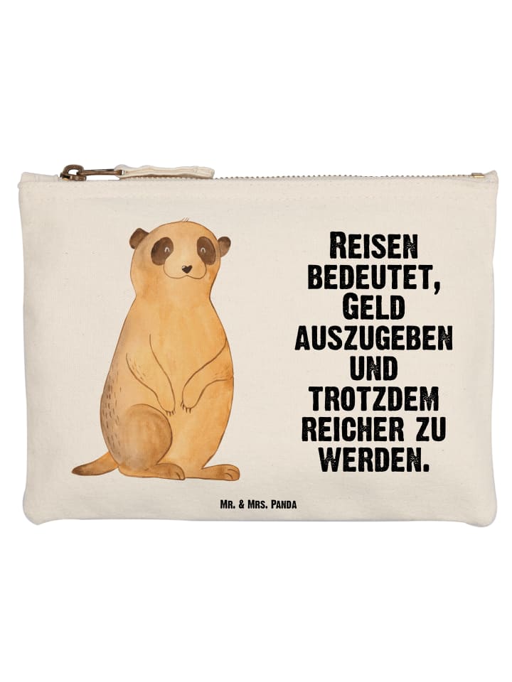 

Mr. & Mrs. Panda Сумка-шоппер с изображением суриката и надписью белого цвета