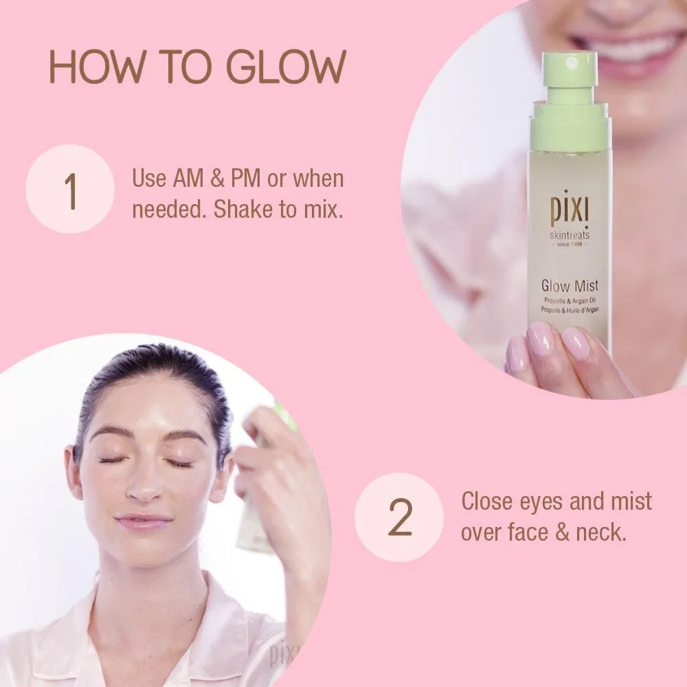 Термальная вода-спрей Pixi Glow Mist с 21 маслом, 80 мл — фото 4