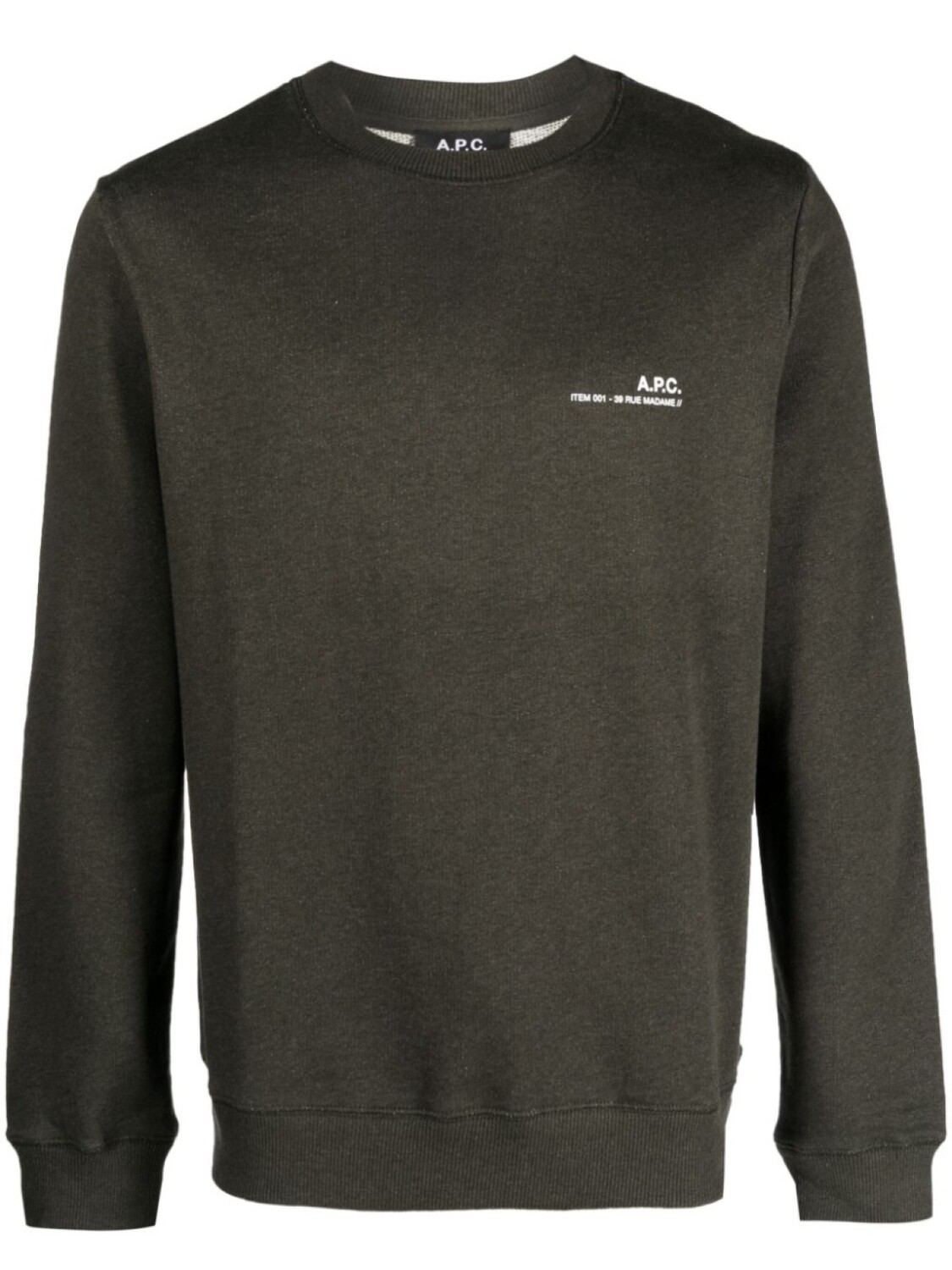 

A.P.C. толстовка Heather, зеленый
