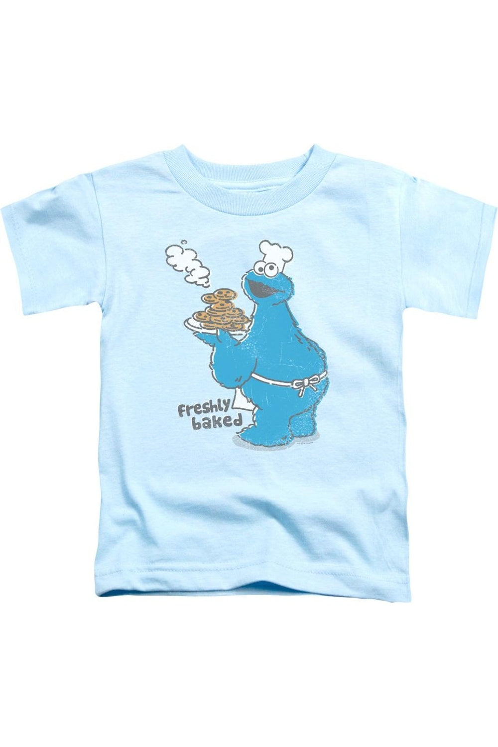 

Футболка с коротким рукавом "Sesame Street" для малышей с принтом свежей выпечки Gildan, светло-голубой