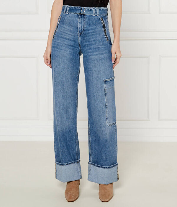 

Джинсы-карго Liu Jo Flare Fit, синий