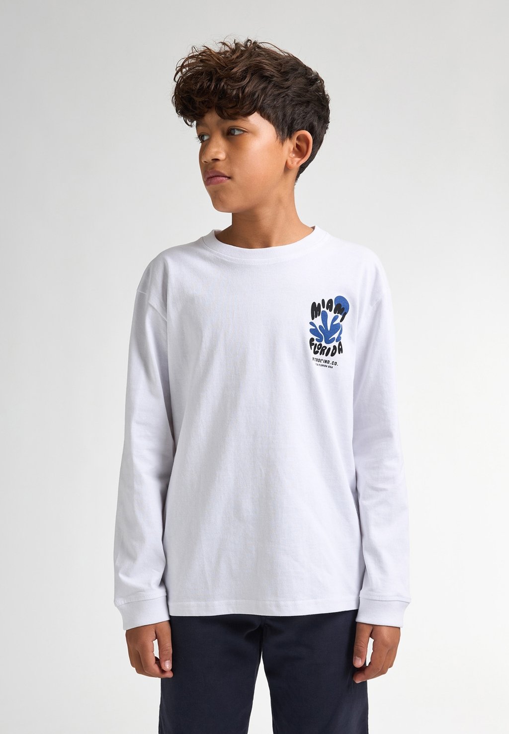 Футболка с длинным рукавом BACKPRINT LONG-SLEEVED TROPICALIA Petrol Industries, белый — фото 2