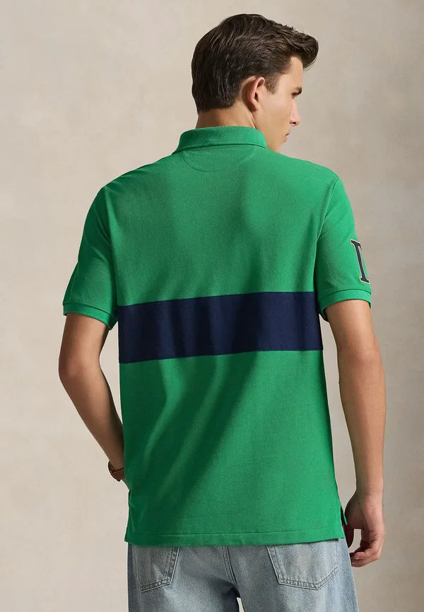 Классическая рубашка поло с гербом Polo Ralph Lauren, Stafford Green/Newport Navy — фото 3