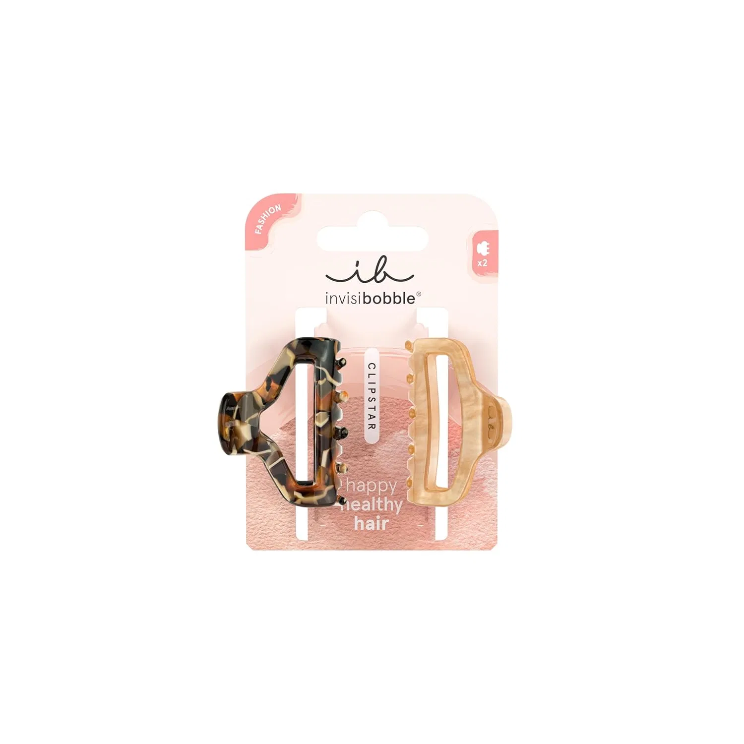 Набор средних заколок для волос «CLIPSTAR Golden Roar» от invisibobble Invisibobble, Leo Beige Design