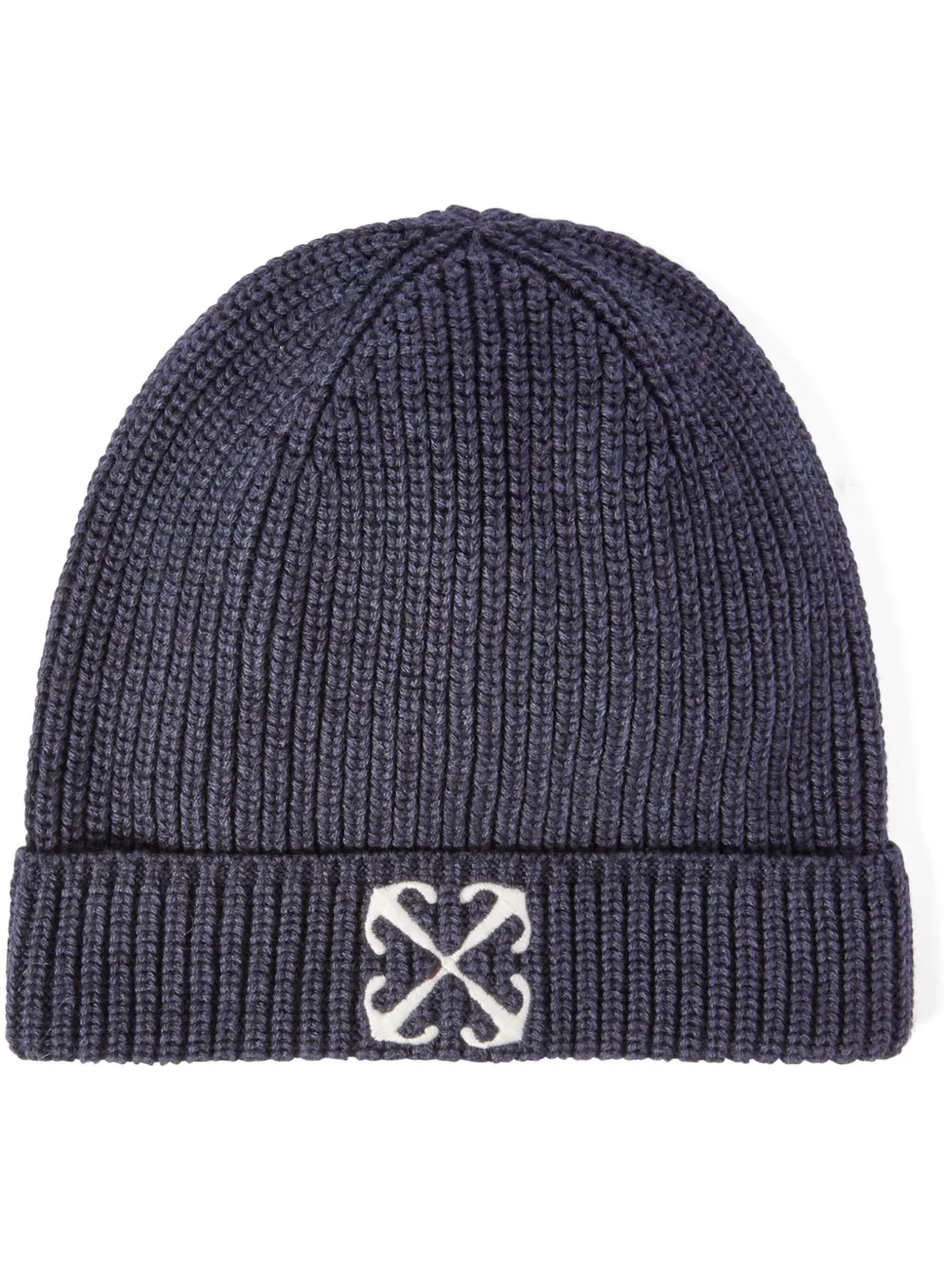 

Шапка бини в рубчик с логотипом Arrow OFF-WHITE KIDS, синий