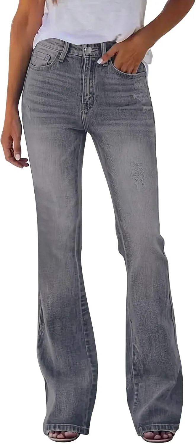 

Женские джинсы sweatpant 2026 с высокой посадкой, эластичные, на резинке, широкие, с карманами