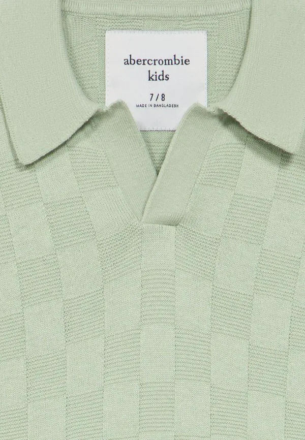 Рубашка-Поло с воротником-стойкой Abercrombie & Fitch, Silt Green — фото 3