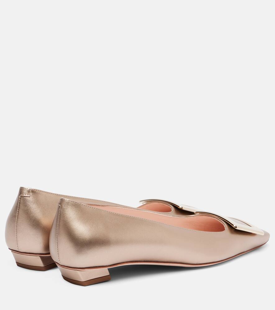Балетки Belle Vivier 25 из кожи Roger Vivier, Oro Chiaro — фото 2