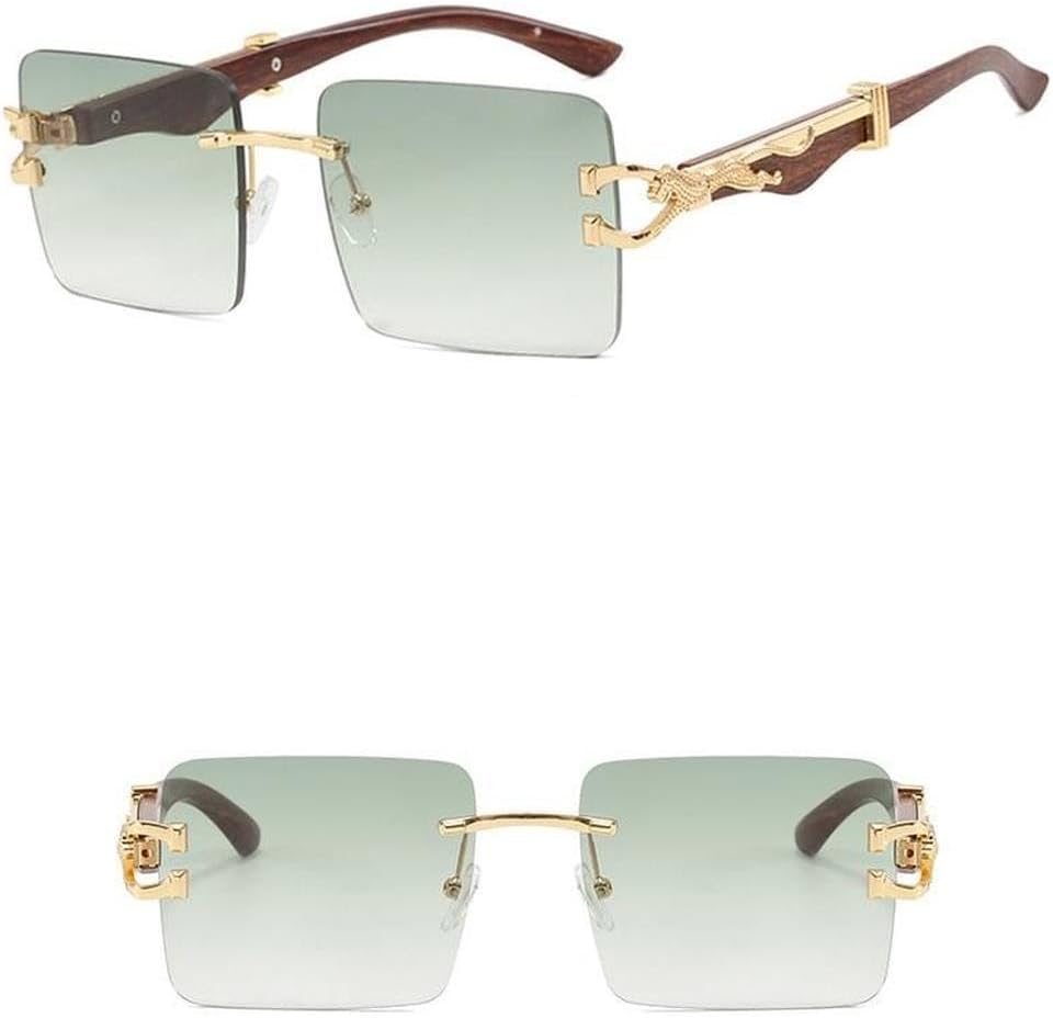 

Женские солнцезащитные очки без оправы квадратной формы, модные популярные солнцезащитные очки без оправы, мужские градиентные солнцезащитные очки для путешествий, SUN331 Generic, Gradient Green