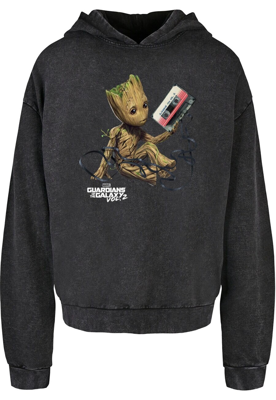 

Толстовка с капюшоном ABSOLUTE CULT Sweatshirt Guardians Of The Galaxy Vol2 - Groot Tape, черный