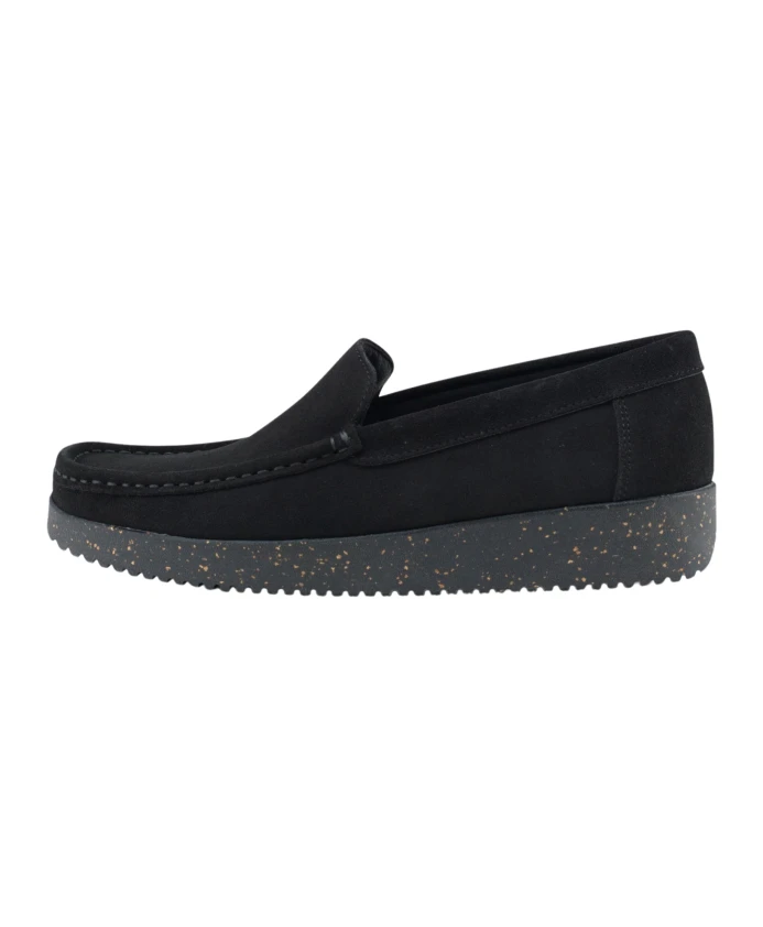 Замшевые лоферы Nature Footwear, черный